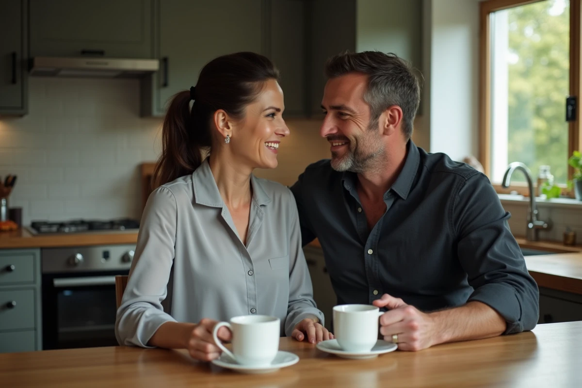 Caitriona Balfe dans une cuisine chaleureuse